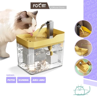 FOCAT Tempat Minum Otomatis / Keran Air Otomatis Kucing + Filter Air M71 Automatic Pet Water Feeder