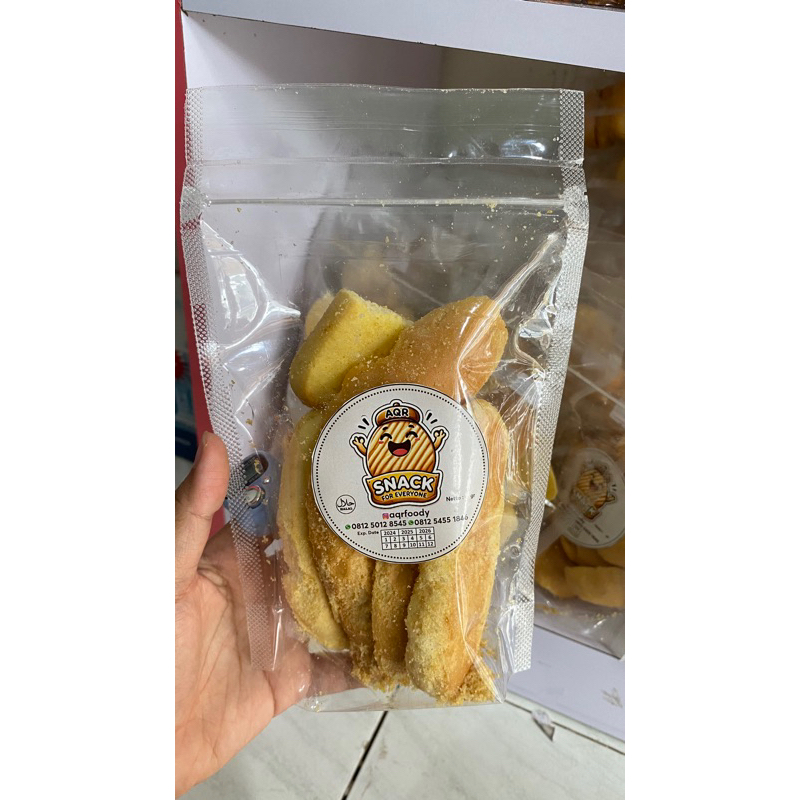 Jual snack roti bagelen panjang rasa butter aqrfoody | Shopee Indonesia