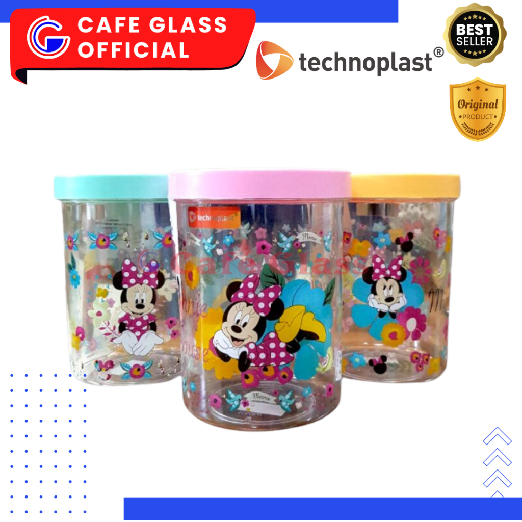 Toples Makanan Disney Acrylic - Toples Kue Kering-C443-Toples Akrilik-Tecnoplast