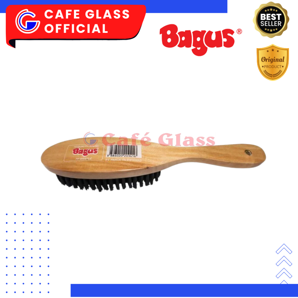 Sikat Jas Kayu - Sikat Oval Besar -W-20941-Sikat Bulu Halus-Bagus