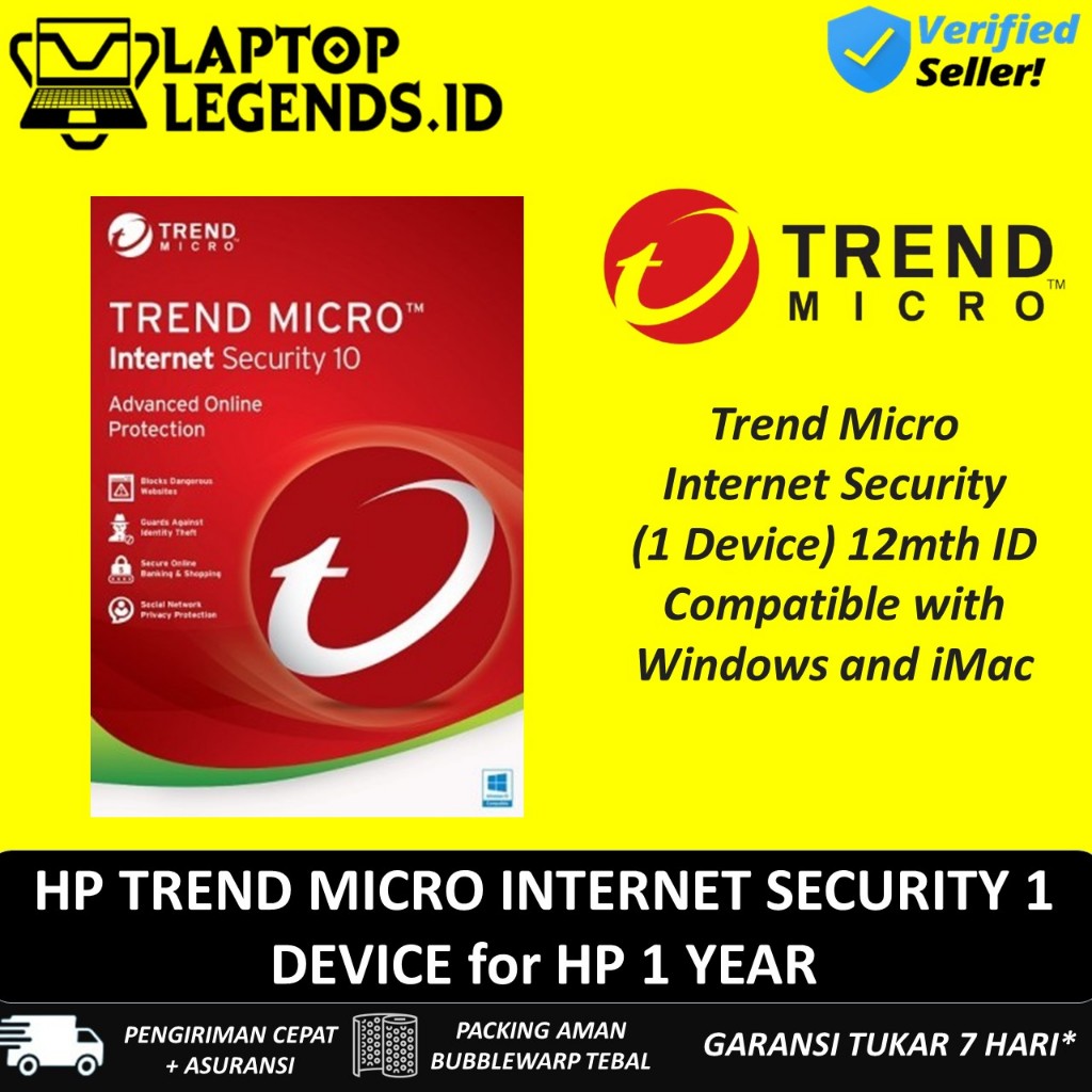 Jual HP TREND MICRO INTERNET SECURITY 1 DEVICE for HP 1 YEAR | Shopee ...