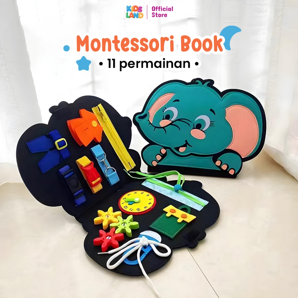 Jual KIDS LAND Busy Board Montessori Mainan Edukasi Anak Mainan ...