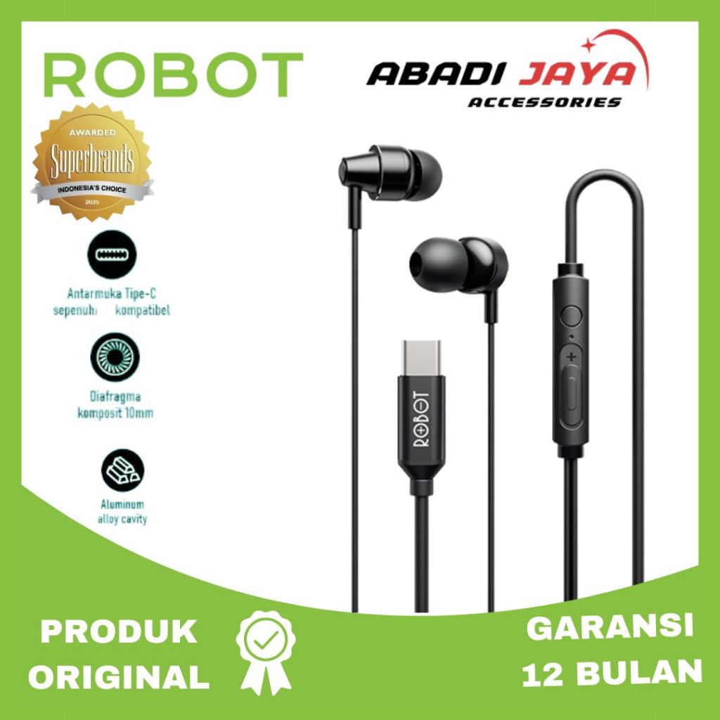 Jual ROBOT REC240S REC 10 IN EAR RICH BASS METAL FULLY COMPATIBLE TYPE ...