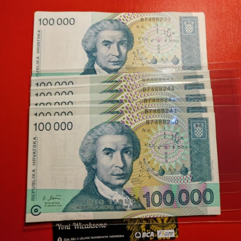 Jual 100000 hrvadska dinara GRESS asli | Shopee Indonesia