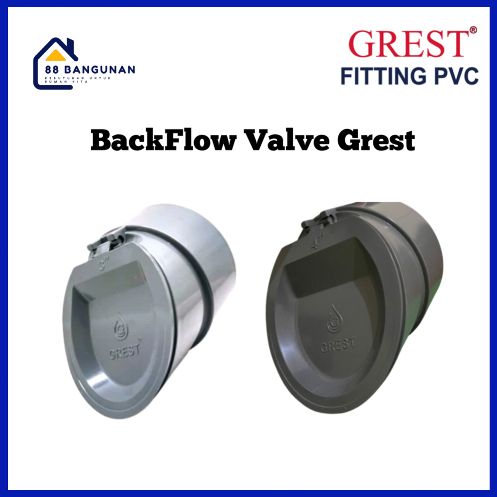 Jual BackFlow Valve GREST 3 4 Inch PVC / BackFlow Valve Anti Bau ...