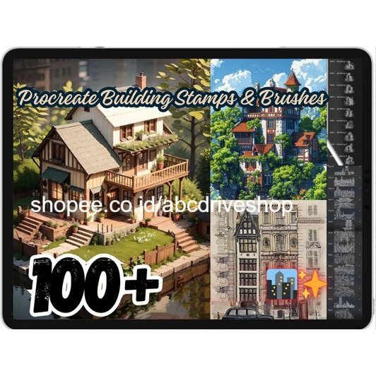 Jual Procreate Brush - 100+ Building Stamps Brushes | Shopee Indonesia