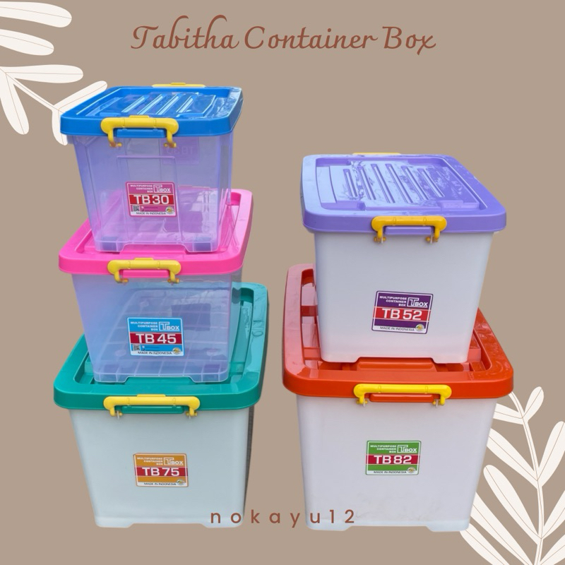 Jual KHUSUS KARGA Tabitha Container Box Plastik Kotak Penyimpanan Besar ...