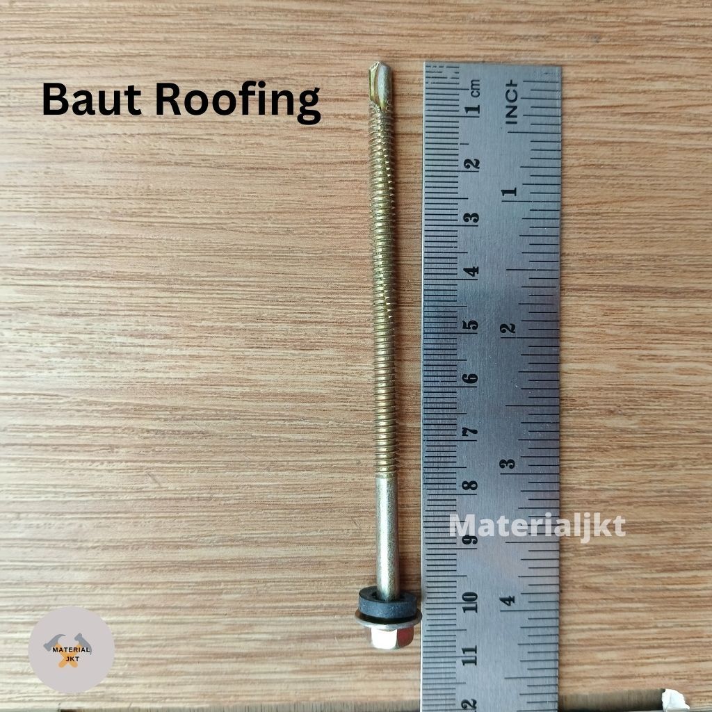 Jual Baut Roofing Skrup Roping 2,5 3 4 5 7 10 CM Atap Asbes Fiber ...