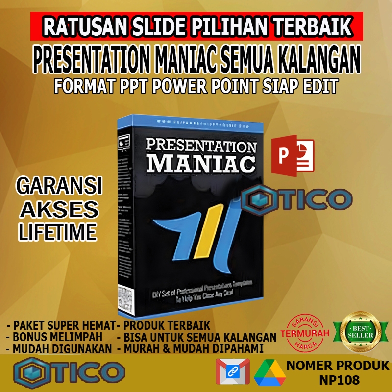 Jual Presentation Maniac Ratusan Slide Template Presentasi Pilihan PPT ...