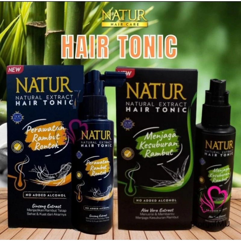 Jual NATUR NATURAL EXTRACT HAIR TONIC 90ML& 50ML | Shopee Indonesia