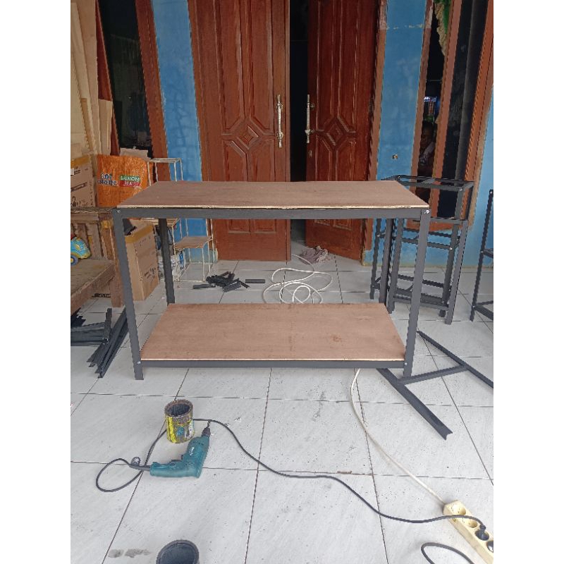 Jual Rak custom P120cm L50cm T80cm 2 susun / rak custom / rak serbaguna ...