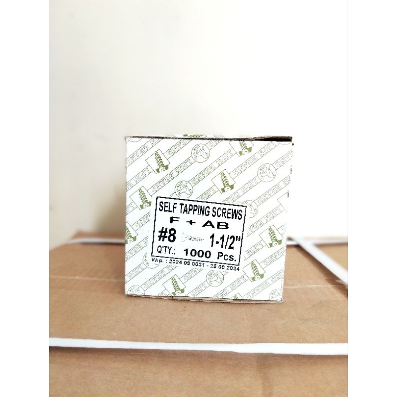 Jual SEKRUP TAPPING FAB 8X1 1/2 INCH (4CM) BOX MOON LION KEPALA RATA ...