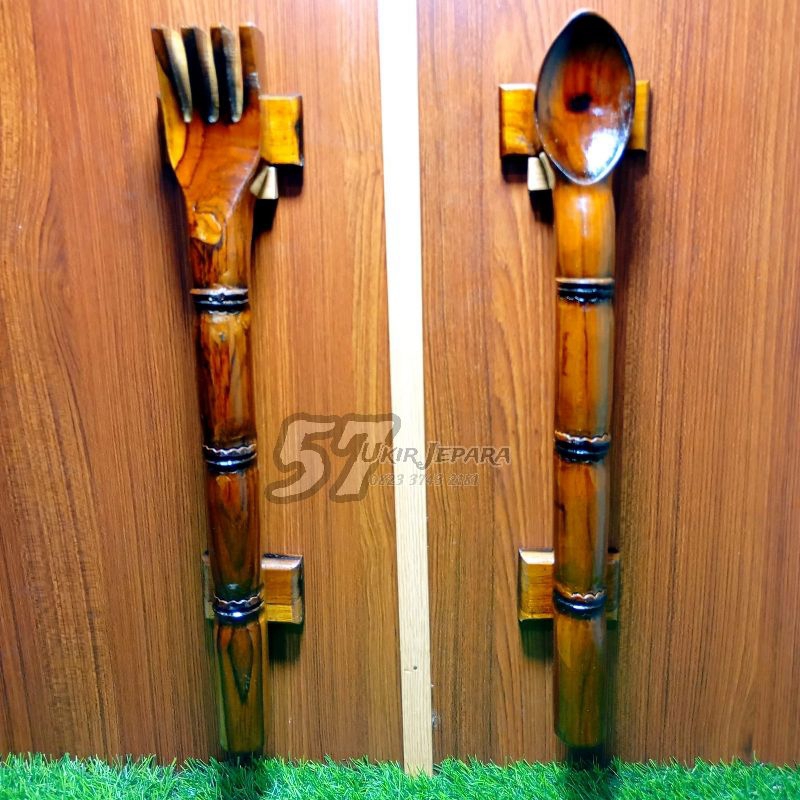 Jual Handale Pintu Unik Model Cendok Garpu Rumah Makan Bahan Kayu Jati ...