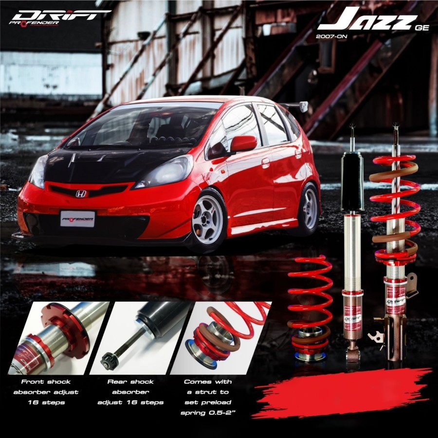 Jual Profender Coilover Drift Jazz GE GK City GM GN Mobilio Brio Freed ...