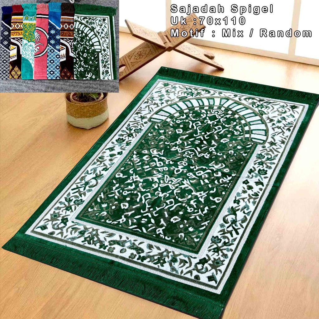 Sajadah Turki Super Tebal Halus Perlengkapan Sholat Pakaian Muslim Sejadah Terlaris Bisa COD Zamziba