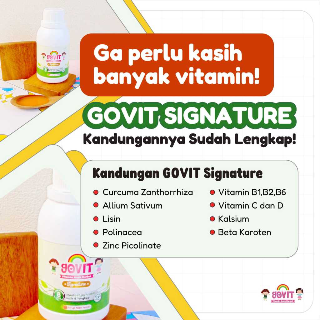 Jual GOVIT SIGNATURE - VITAMIN HERBAL PENAMBAH DAYA TAHAN TUBUH DAN ...