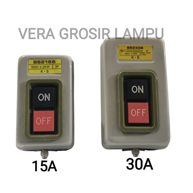 Jual Power push button On Off 15A 30A body besi / Switch saklar tekan ...