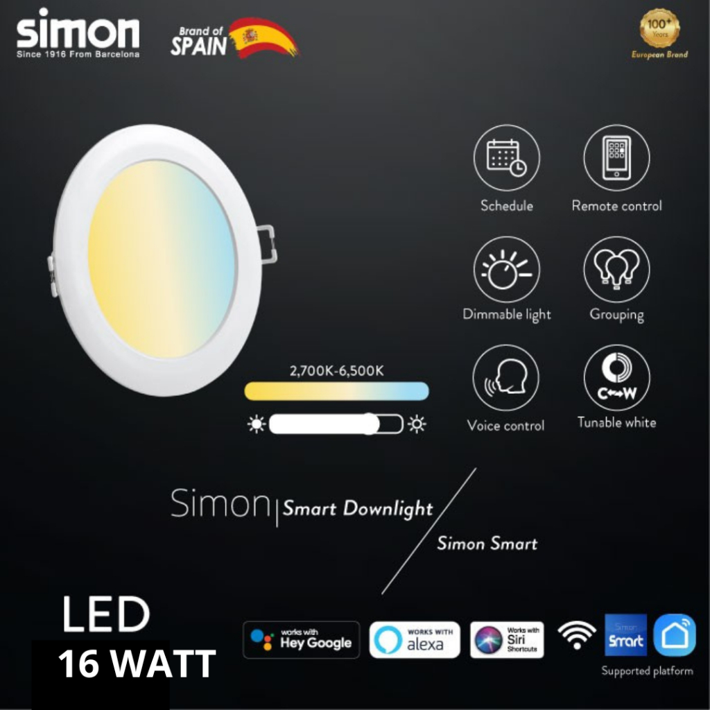 Jual LAMPU DOWNLIGHT SIMON 16W 3 WARNA | Shopee Indonesia