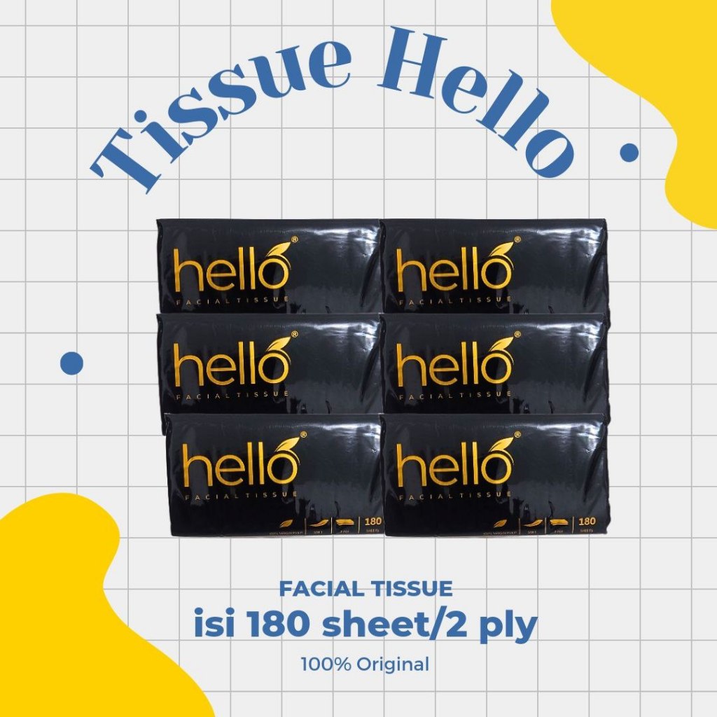 Jual Tisu HELLO Tissue Premium 2 Ply /Soft Facial Tissue | Shopee Indonesia