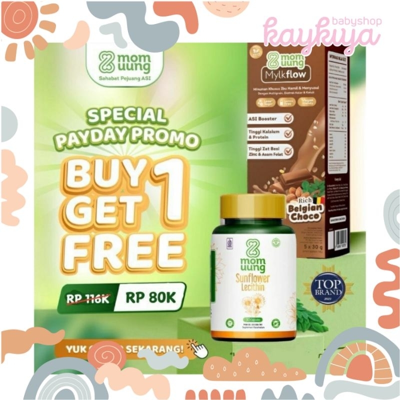 Jual Mom Uung Sunflower Lecithin (30 Kapsul) / Mom Uung Lecithin Buy 1