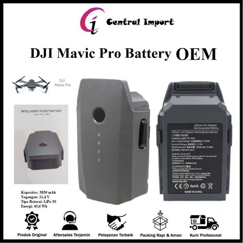 Lot De 2 Batteries LiPo Intelligentes 3830 MAh Pour Drones
