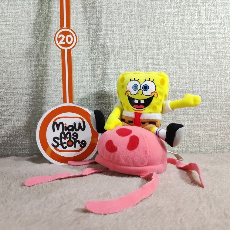 Jual Boneka Spongebob Riding Jelly Fish Naik Ubur-ubur Original ...