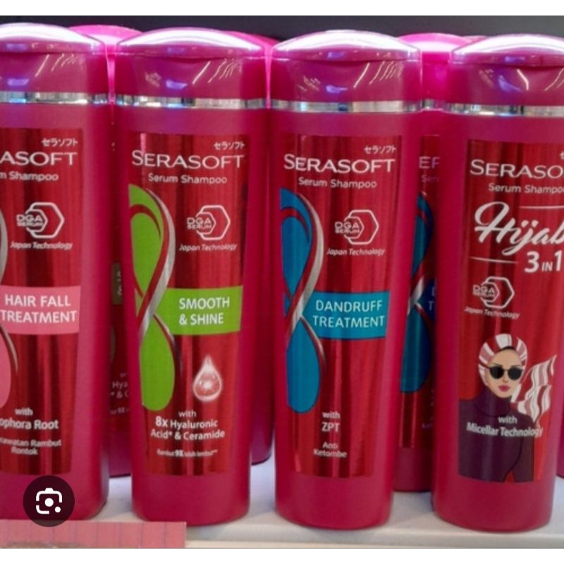 Jual SERASOFT SHAMPO ANTI DANDRUFF/HAIR FALL/SMOOTH & SHINE BOTOL 170 ...