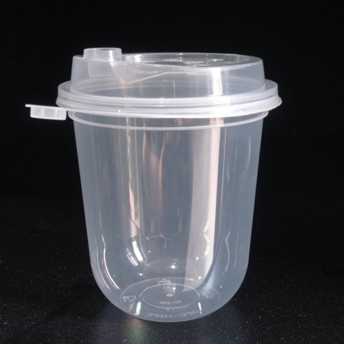 Jual [25PCS] Gelas Cup Injection 12oz Oval 380ml Gelas Injection 12oz ...