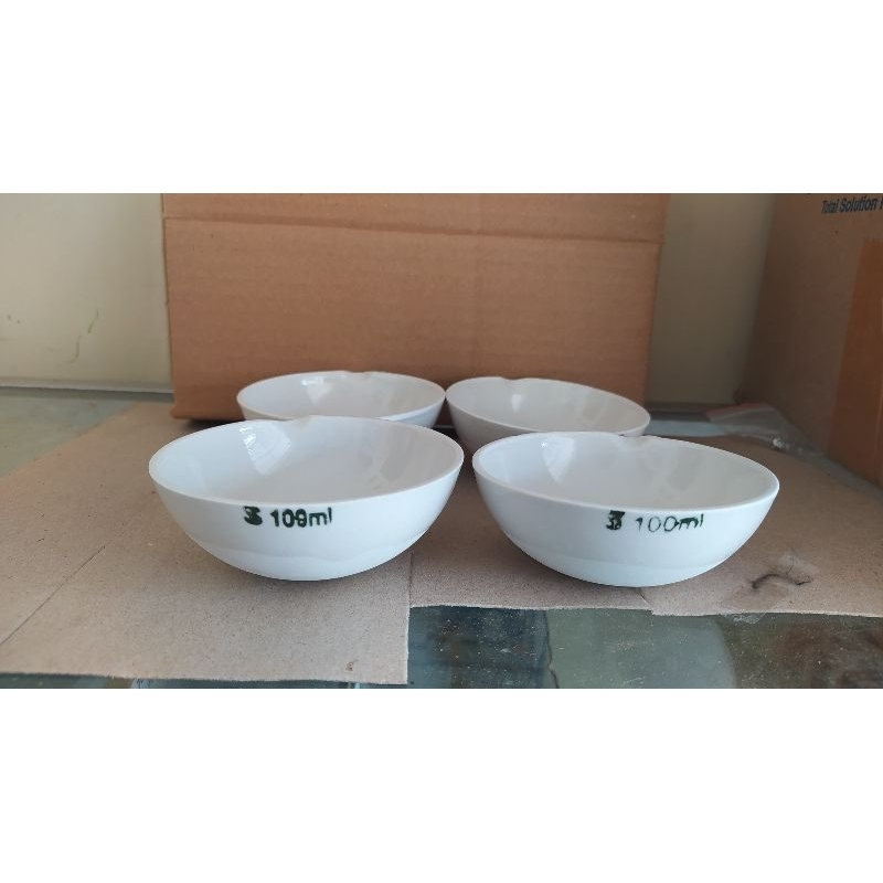 Jual Cawan Porselin 100ml _ Evaporating Dish Porcelain 100ml _ Cawan ...