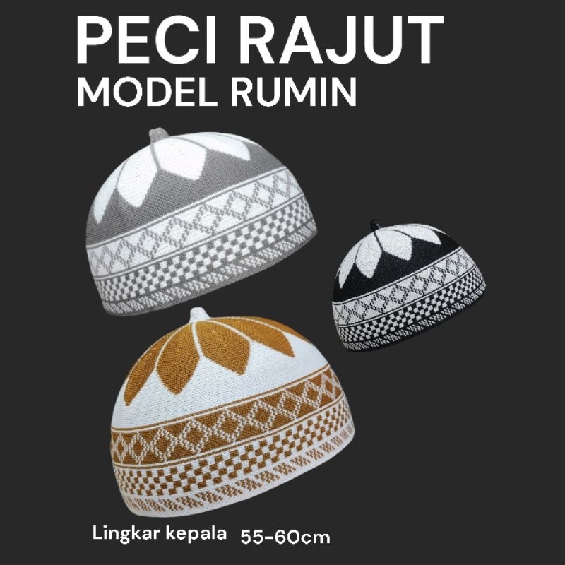Jual Peci Rajut Model Rumin Ukuran Dewasa Muslim Fashion Full Katun ...