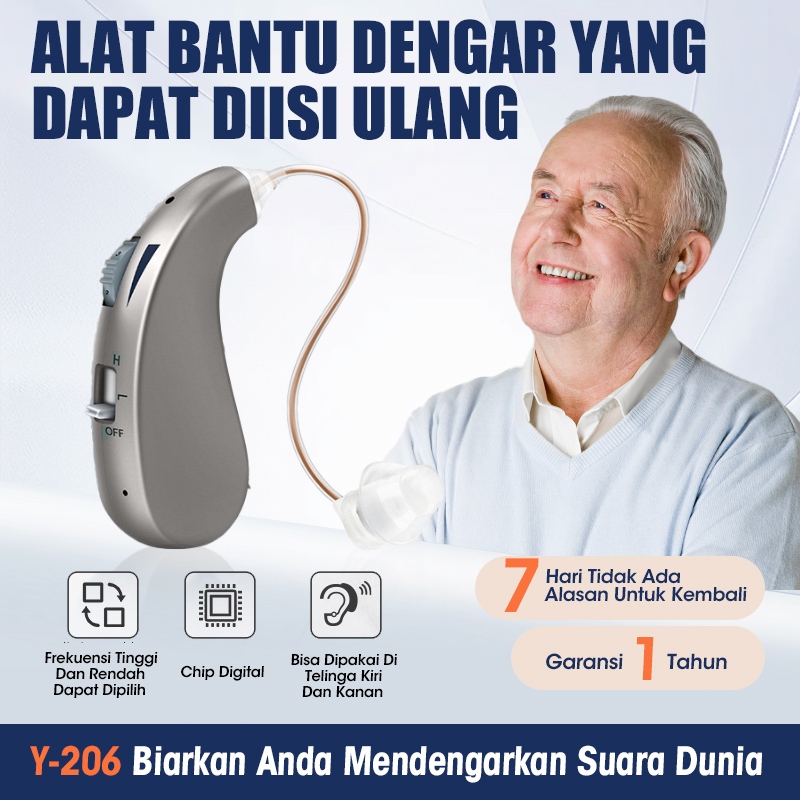 Jual Goodlife Alat Bantu Dengar In-Ear Hearing Aids Lansia Chip Digital ...