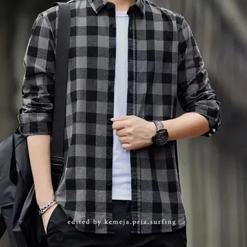 (‼️SPECIAL)Kemeja Flanel Pria Dan Wanita Distro Kualitas Premium Size Dari M L XL XXL