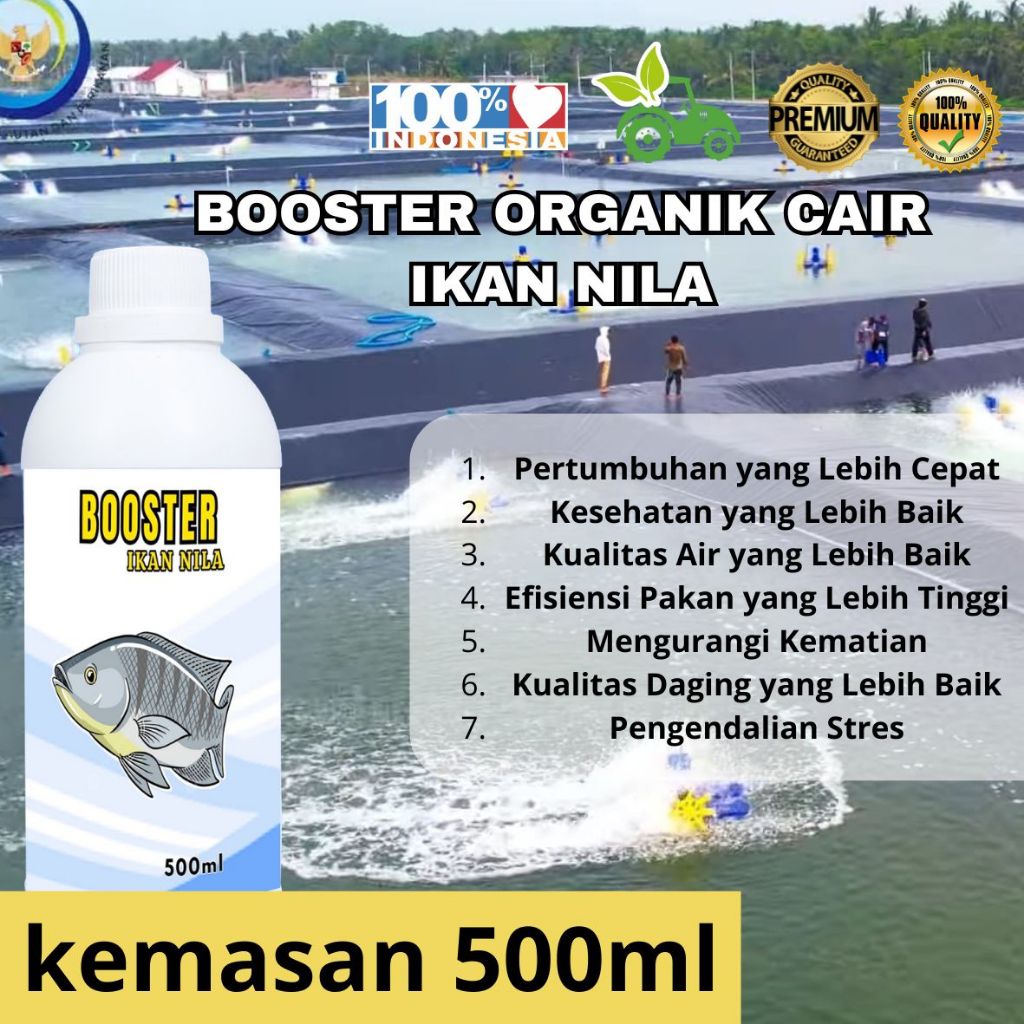 Jual Booster Vitamin Ikan Nila Penambah Nafsu Makan Vitamin Ikan Nila ...