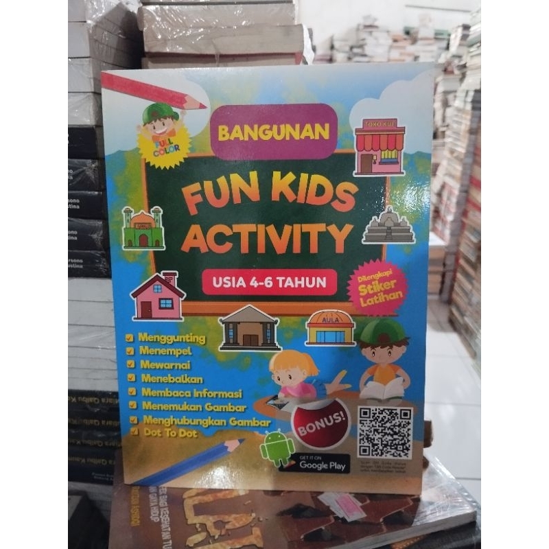 Jual Bangunan Fun Kids Activity usia 4-6 tahun di lengkapi stiker ...