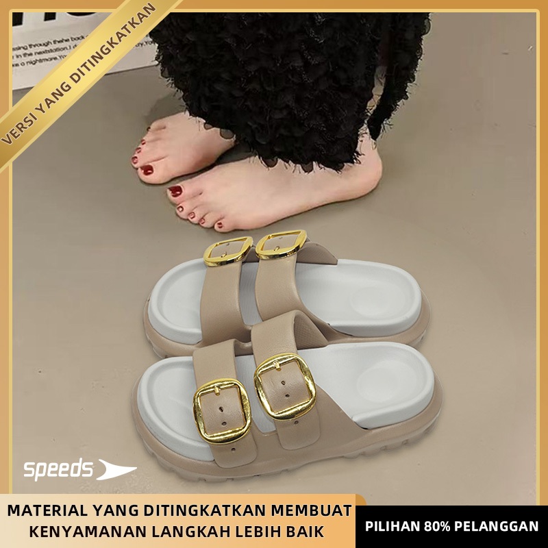 Jual SPEEDS X SEBO 1007L Sandal Wanita, Sandal Tebal Gaya Korea, Sandal ...