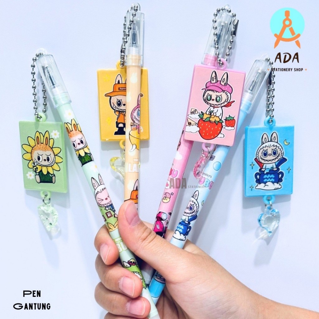 Jual (4 Pcs) PEN GANTUNG LABUBUu AKLIRIK 9357/GEL PEN GANTUNG LABUBU ...