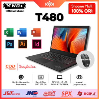 Laptop Lenovo Thinkpad T480 Core i5 Gen8 RAM 8GB SSD 256GB COD Second Like New 99% Original