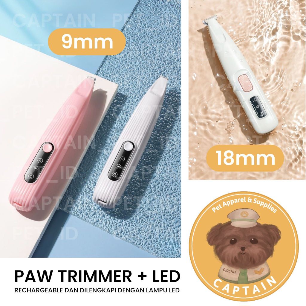 Jual PAW TRIMMER WITH LED ALAT CUKUR BULU KAKI ANJING DENGAN LAMPU PAWS ...