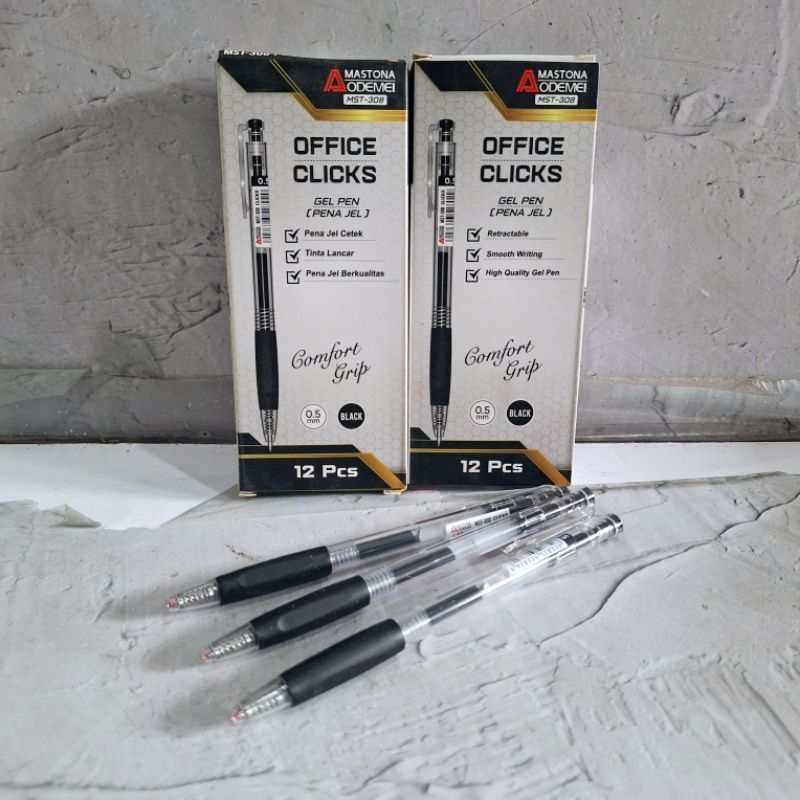 Jual (12 Pcs) Pen Odemei Mastona Click MST-308 | Shopee Indonesia
