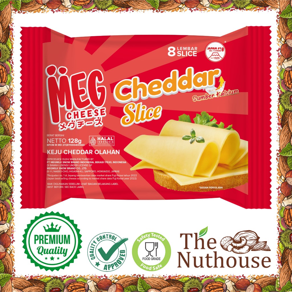 Jual MEG Cheddar Slice 8 Slices / Keju Iris 8 Lembar [HALAL] | Shopee ...