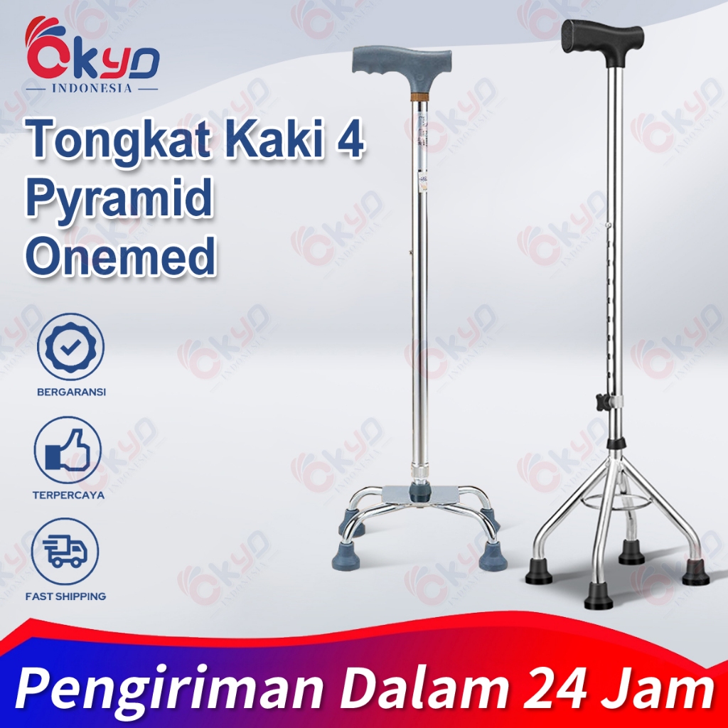  Jual Kruk Tongkat Kaki 4 alat bantu jalan/Alat Bantu Jalan/ Tongkat 