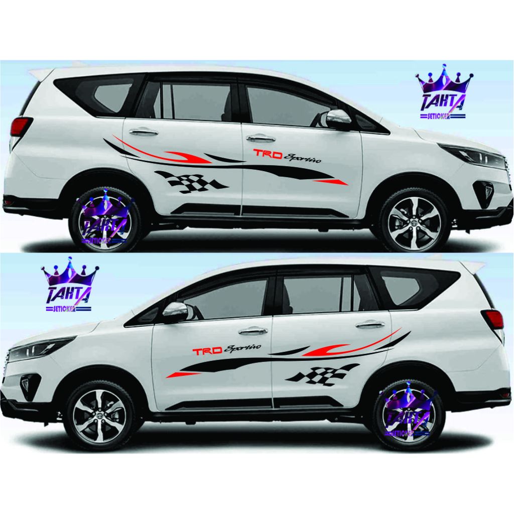 Jual Promo Sticker Cutting Mobil Toyota Innova Stiker Side Body Trd ...