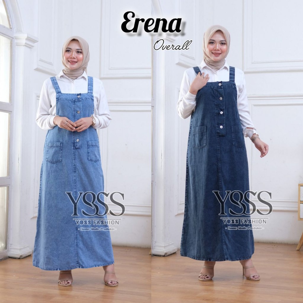 Jual Erena Overall Jeans Wanita by Yoss Fashion - Overall Erena Wanita ...