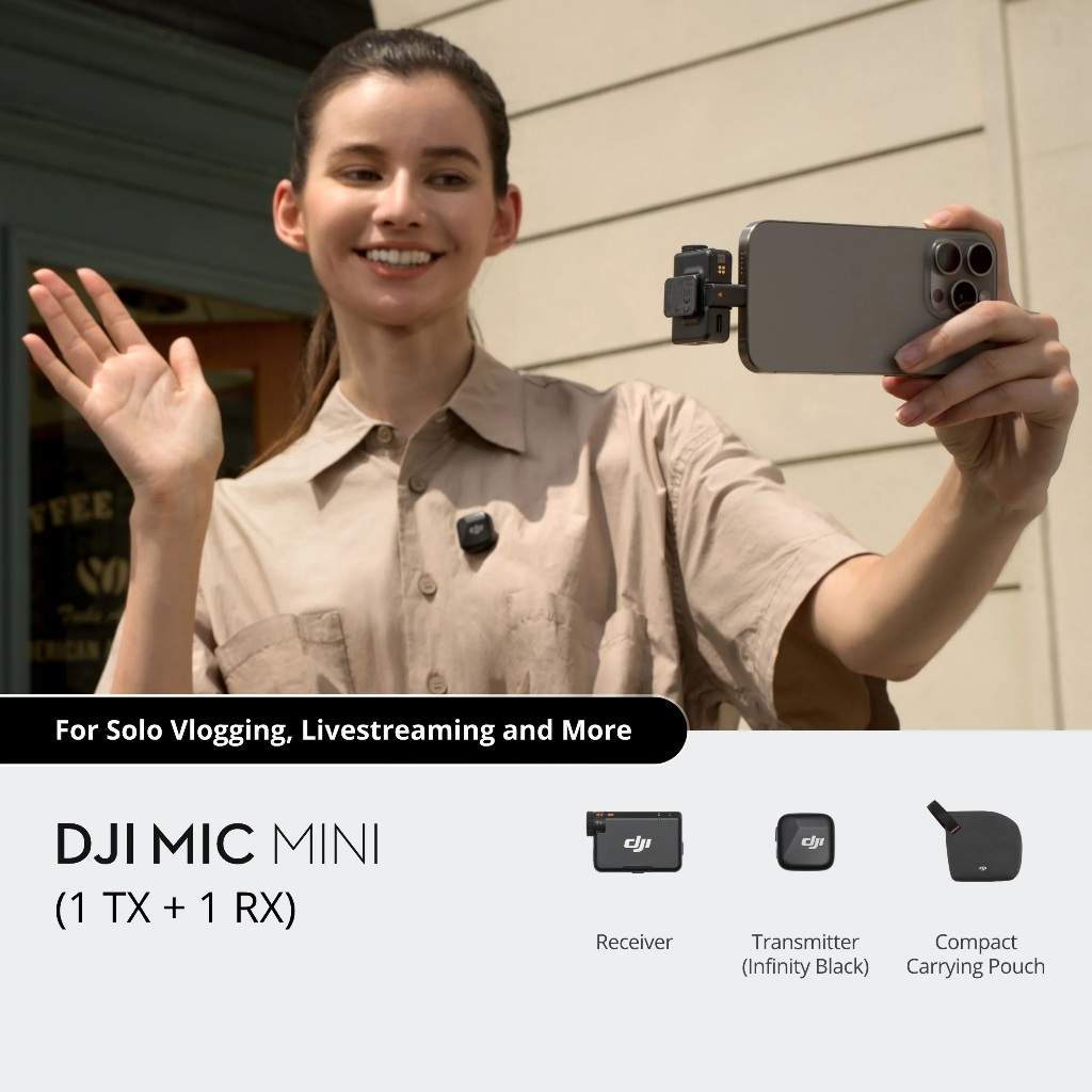 Jual DJI Mic Mini (1 TX + 1 RX dan 2TX 1Rx + Charging Base) | Shopee ...
