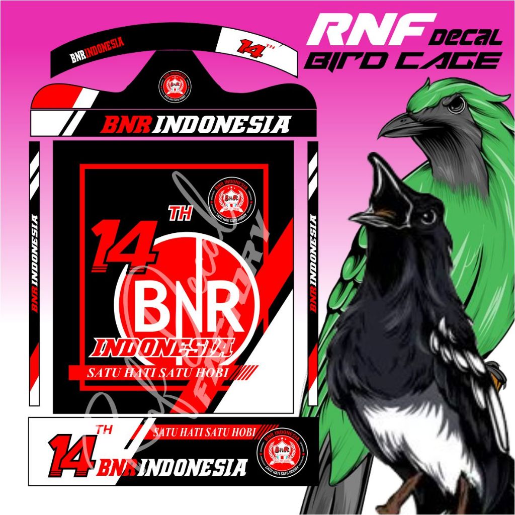 Jual DECAL SANGKAR BNR.STIKER SANGKAR REPLIKA | Shopee Indonesia