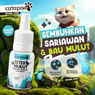 CATAPAW Tetes Mulut Kucing Anjing Sariawan Radang Tenggorokan Bau Mulut Gusi Bengkak Anabul Ampuh