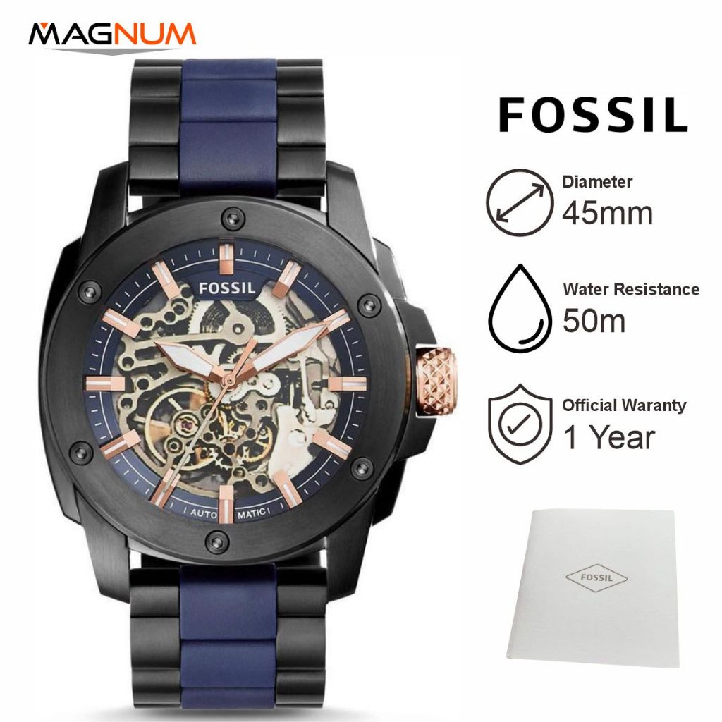 Jual Jam Tangan Pria Fos sil ME3133 Modern Machine Automatic Skeleton ...