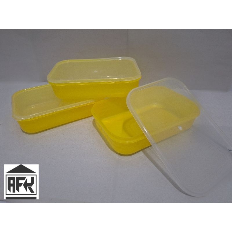 Jual AFK Wadah Plastik Food Grade 900 ml - WADAH KUNING (1 PACK = 12 ...