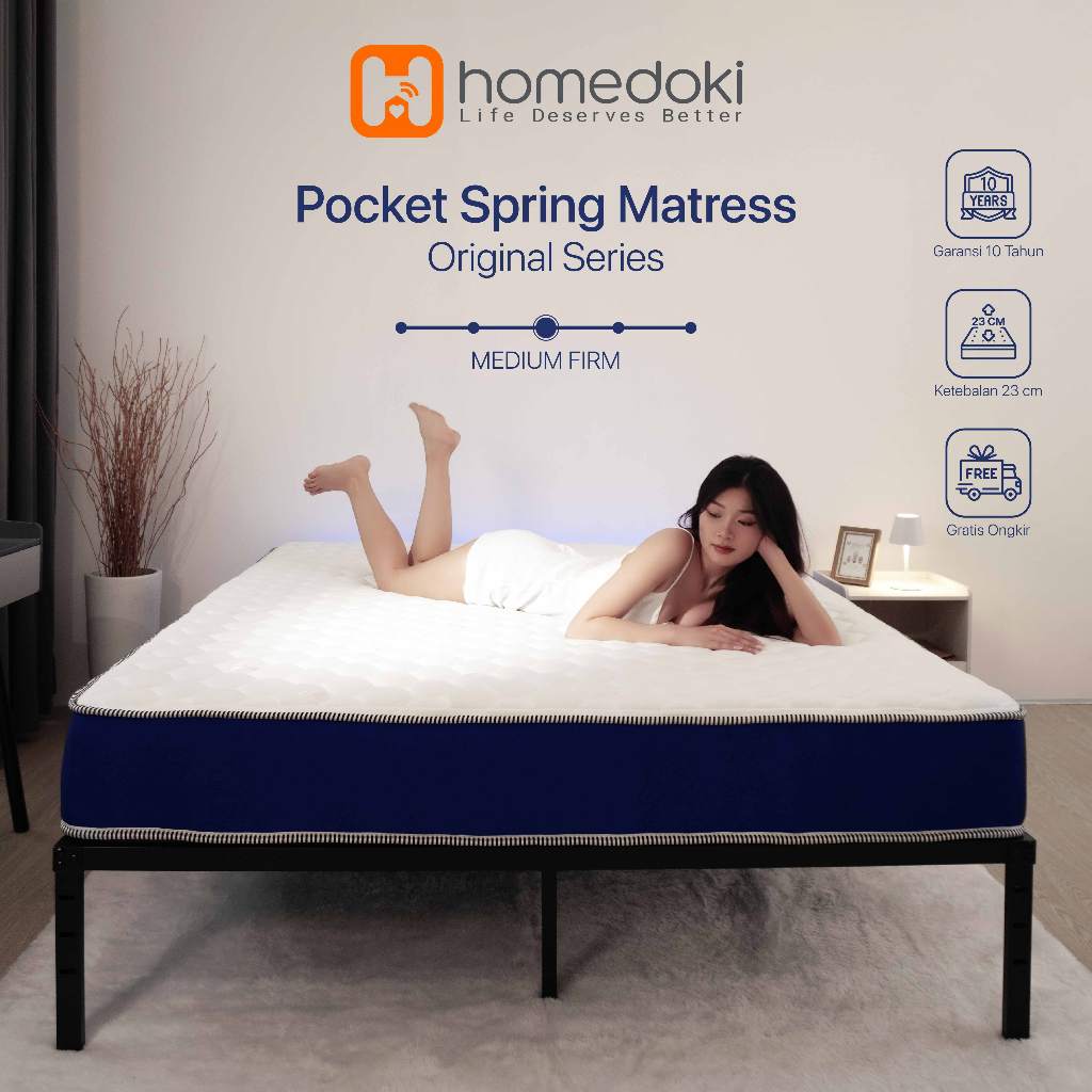Jual Homedoki Original Series/ Kasur Pocket/Kasur Spring Bed/Matras ...
