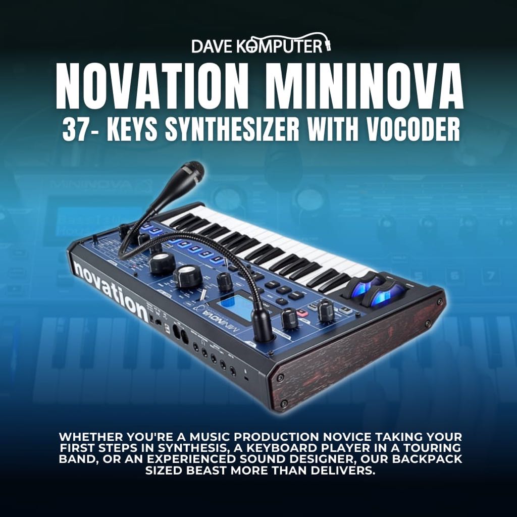 Jual Novation MiniNova 37-Key Synthesizer with Vocoder
